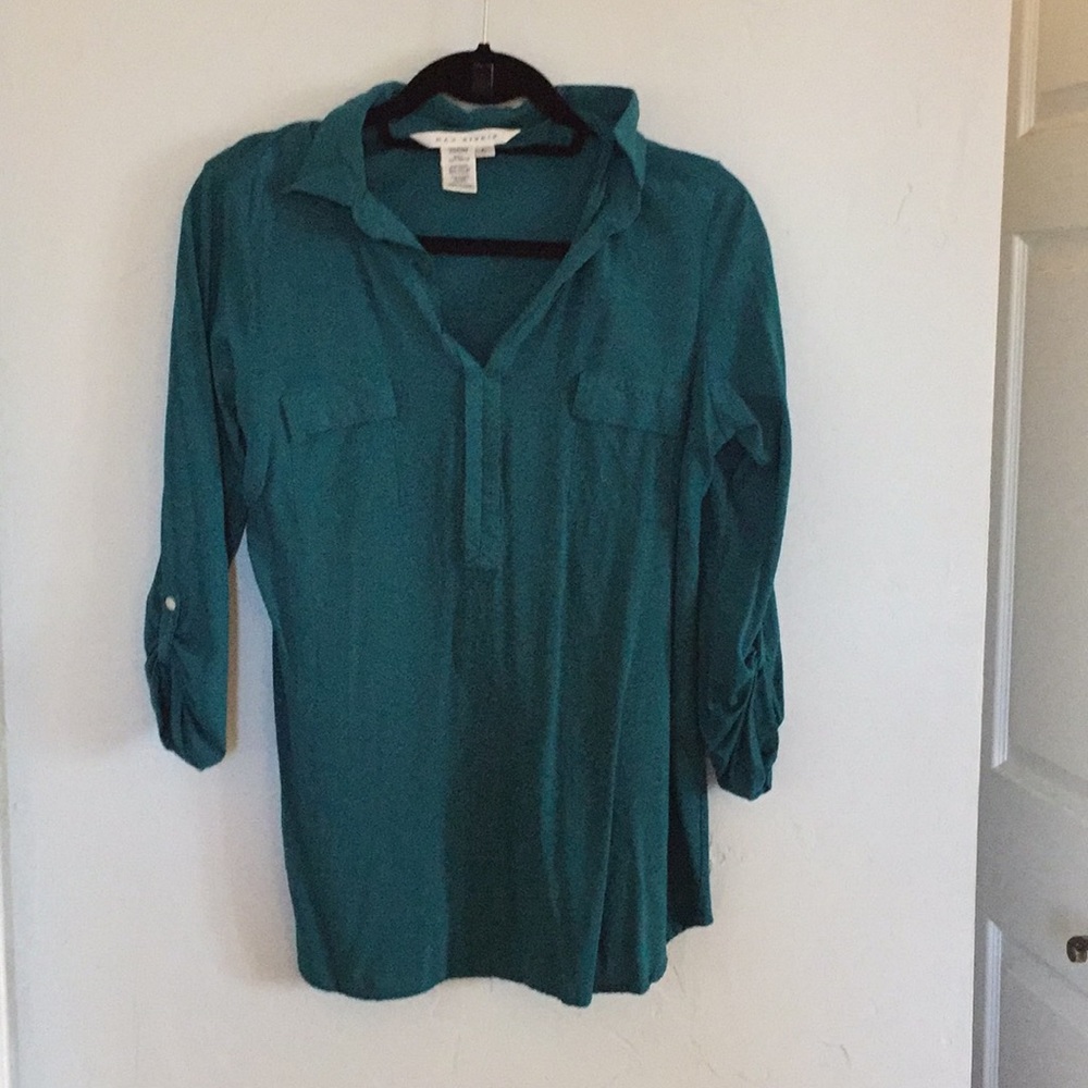 Teal blouse